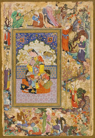 Muhammad Charif Musavvir e Muhammad Murâd Samarqandi, Principessa seduta da Muhammad Murad